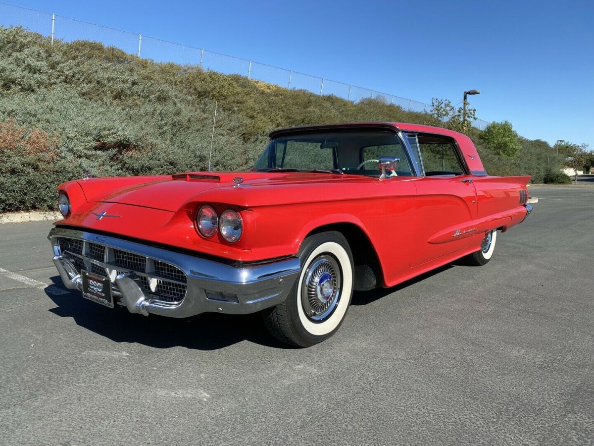 1960 ford thunderbird 27878 miles red hardtop automatic