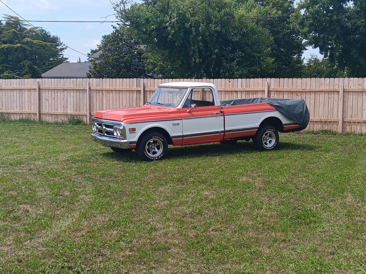 1972 gmc sierra pickup red rwd automatic