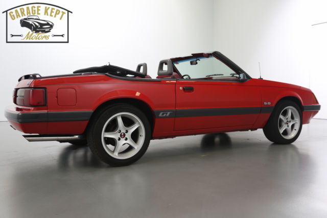no reserve 1986 ford mustang gt convertible 5.0l v8 5-speed low miles, zero rust