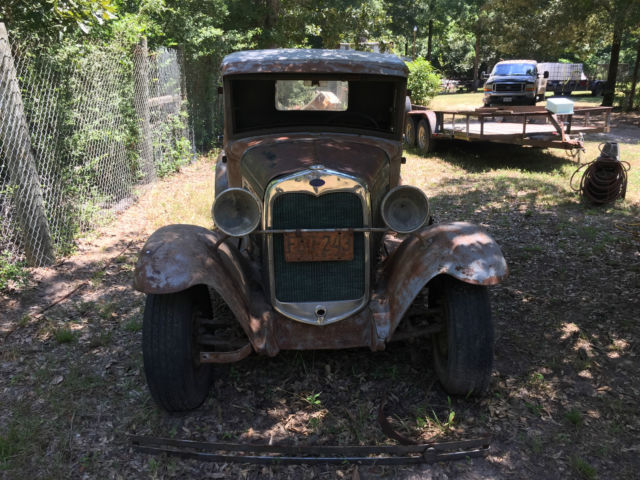 1930 model a ford closed cab pickup truck