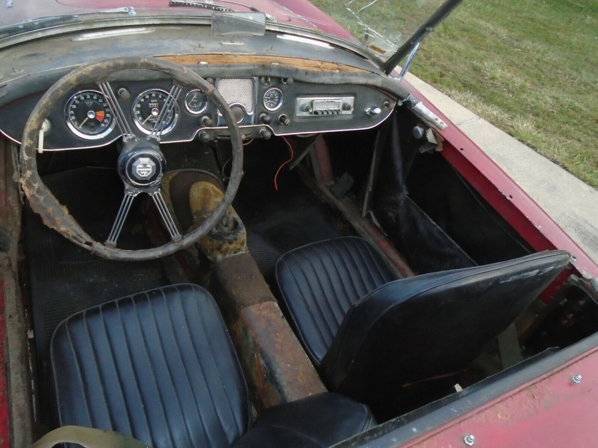 1962 running mga mkii,complete original non molested car ready for a restoration