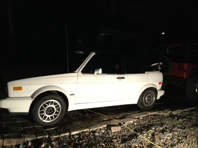 white on white convertible, automatic,vw cabriolet