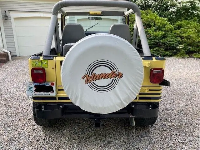 1989 jeep wrangler islander edition in malibu yellow yj