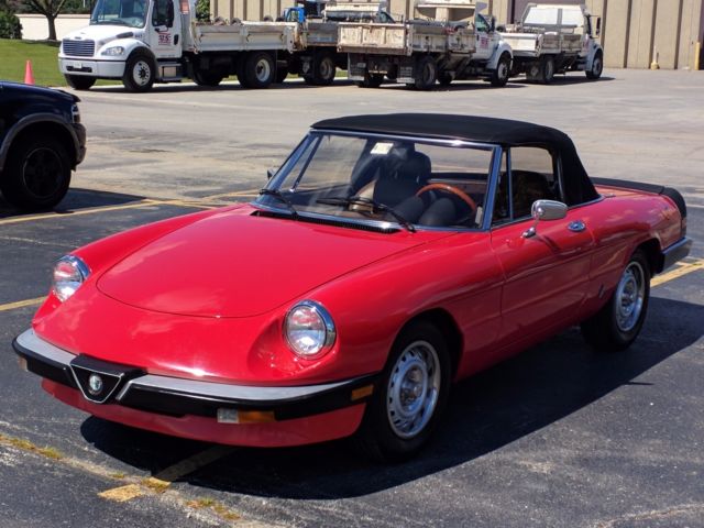 mint 1985 alfa romeo spider graduate