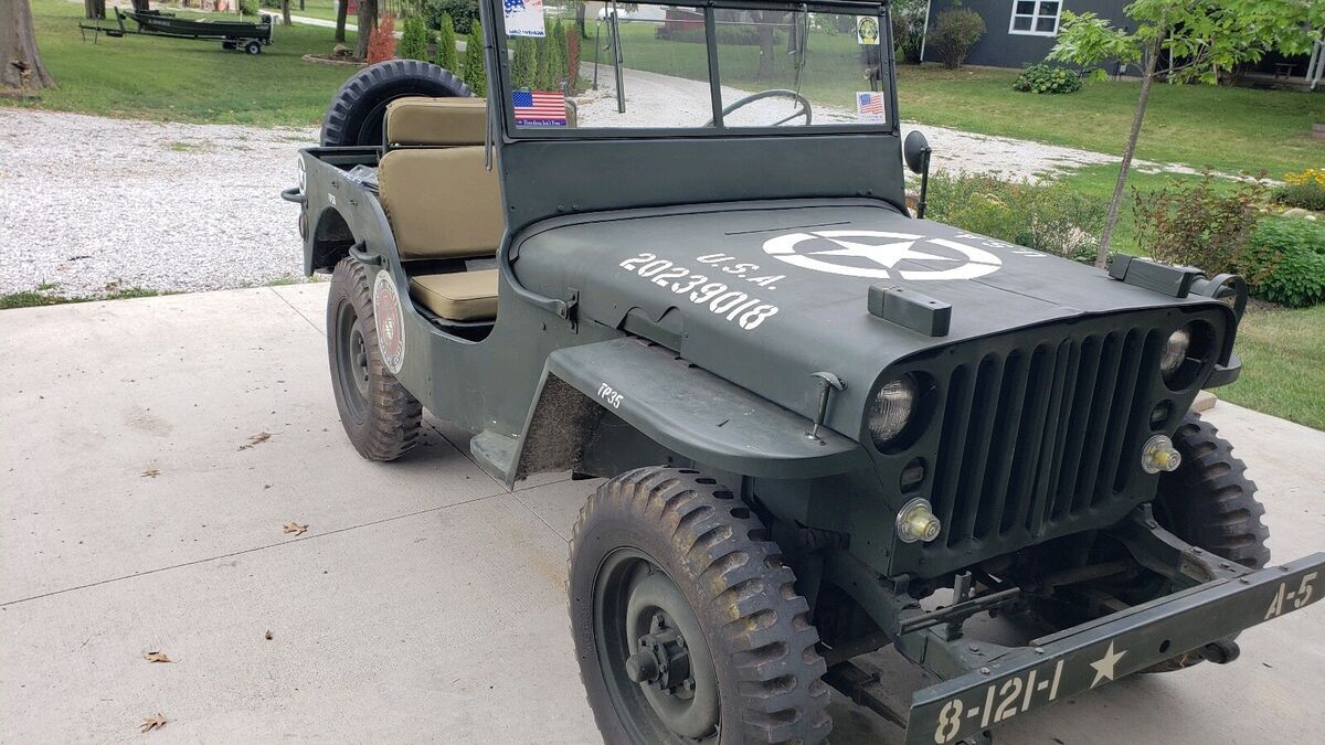 1944 willys mb convertible green 4wd manual