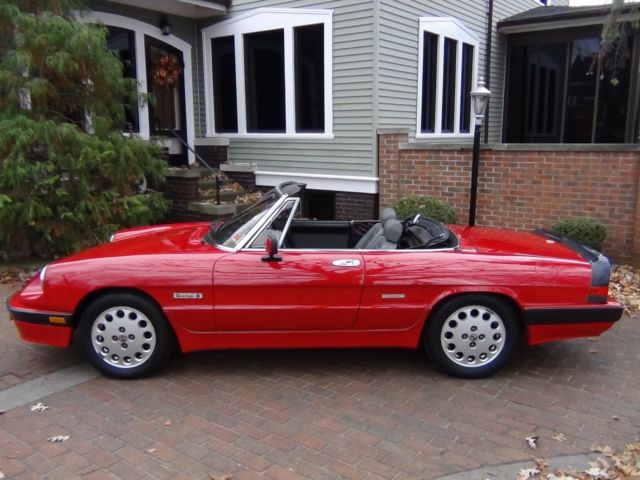 1988 alfa romeo spider quadrifoglio 1 owner, california car, 39k original miles!