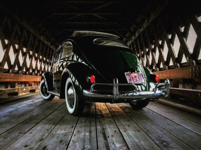 original 1957 oval window ragtop bug - no reserve