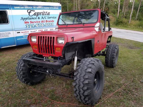 1988 jeep wrangler lm7 v8 one ton rock crawler