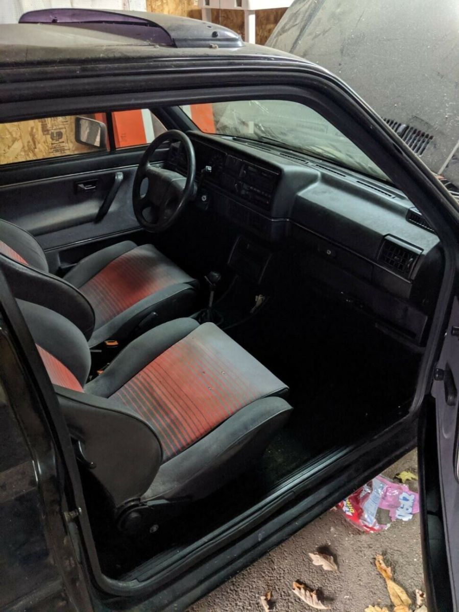 1986 volkswagen golf hatchback black fwd manual gti