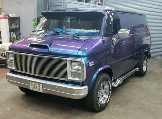 1988 custom chevrolet g 10 van purple