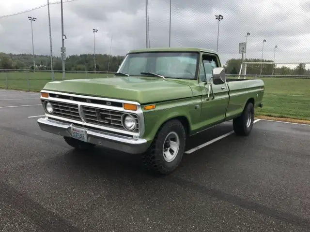 1975 ford f100 302 v8 3 speed column shift 2wd no reserve
