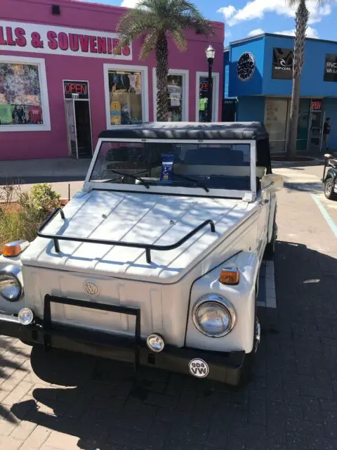 vw thing 1974 convertible white