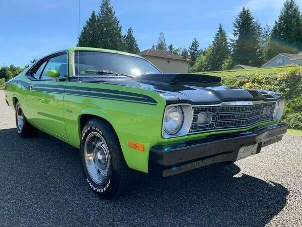 1973 plymouth duster 340 coupe green fwd automatic