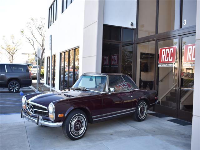 1969 mercedes 280sl 89692 miles dark red automatic