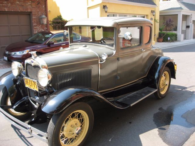 1930 ford model a coupe. california, rust free, all steel beautiful example