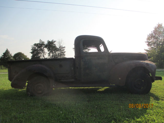 1947 ford 1/2 ton pickup original flathead v8 hot rod rat rod patina f1 f100