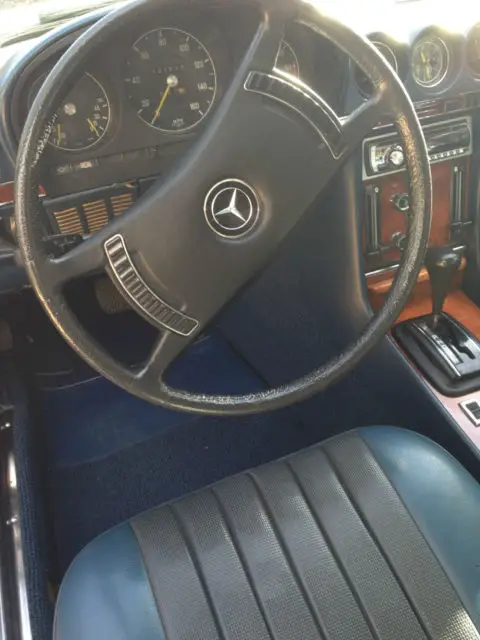 1972 mercedes-benz 300 series convertible w/ hard top, blue, pristine condition