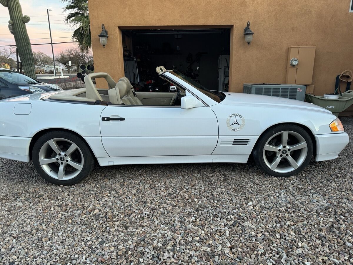 1991 mercedes-benz 500sl convertible white sl