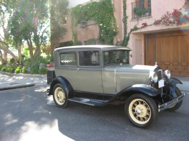 1930 ford model a, 55-b tudor-california, rust free, beautiful example