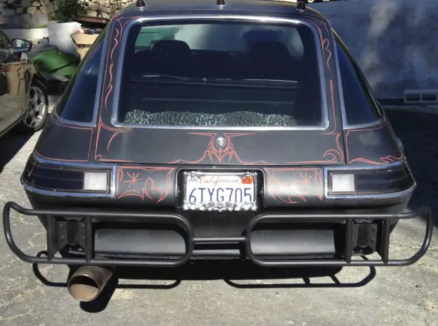 amc "pimp my ride" customized pacer. vintage, new interior, skulls, pinstriping