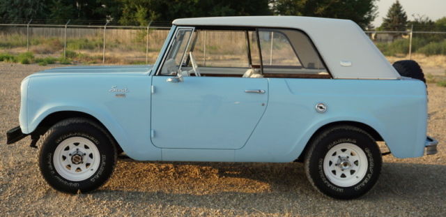 1967 scout 800 sportop, 4x4 convertible. rare, very original. low mileage