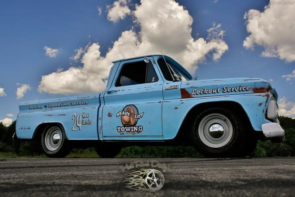 patina slammed squarebody shop truck chevy c10 hot rat street rod c-10 lsx swap