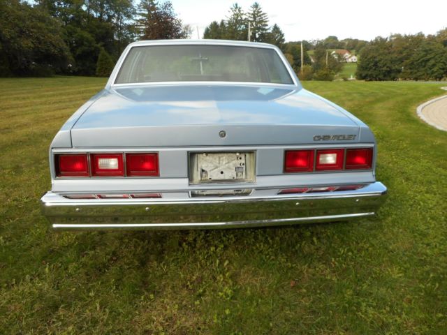 1984 chevrolet impala sedan with 26,000 original miles 100% solid pristine cond