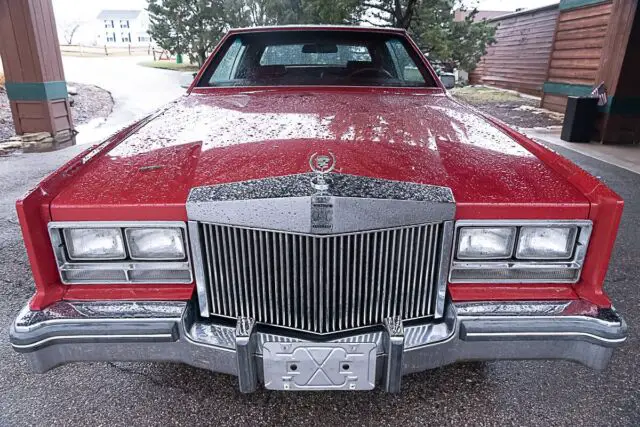 red 1979 cadillac eldorado biarritz