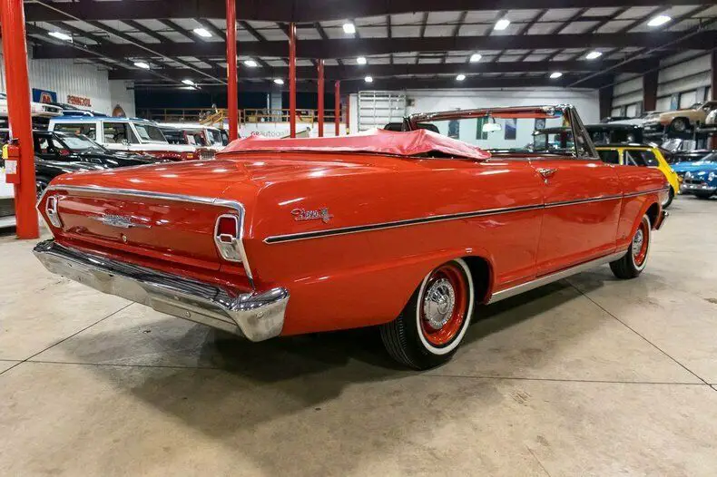 1962 chevrolet nova 400 43731 miles roman red convertible v6 automatic