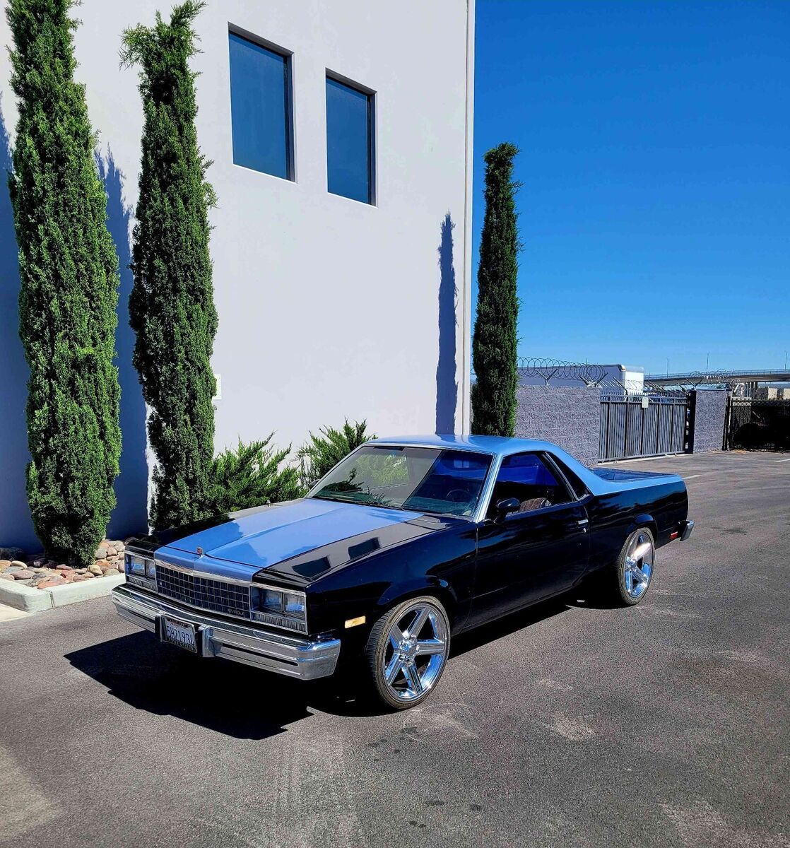1986 chevrolet el camino pickup black conquista