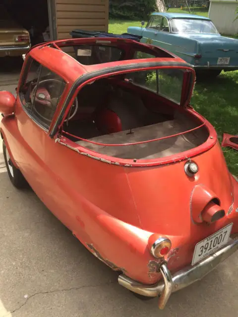 bmw isetta 300 1957 cabriolet, rare survivor, runs and drives, solid!!