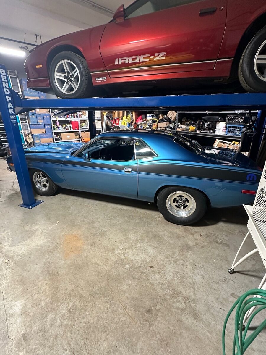 1974 plymouth barracuda blue