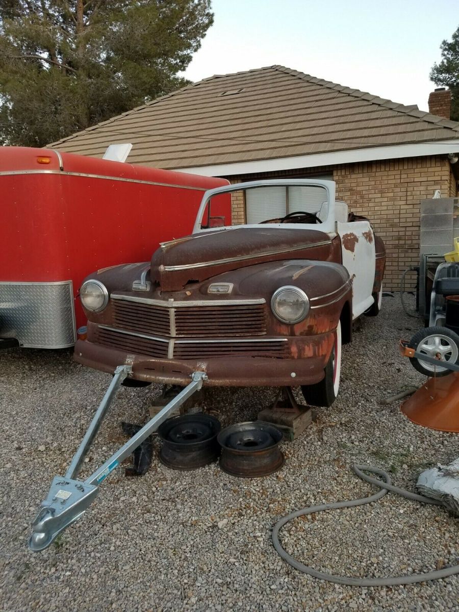 1942 mercury convertible restoration project