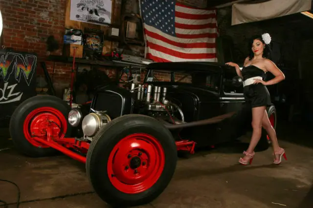 1930 ford model a tudor sedan, buick 401 nailhead, hilborn injection, all steel