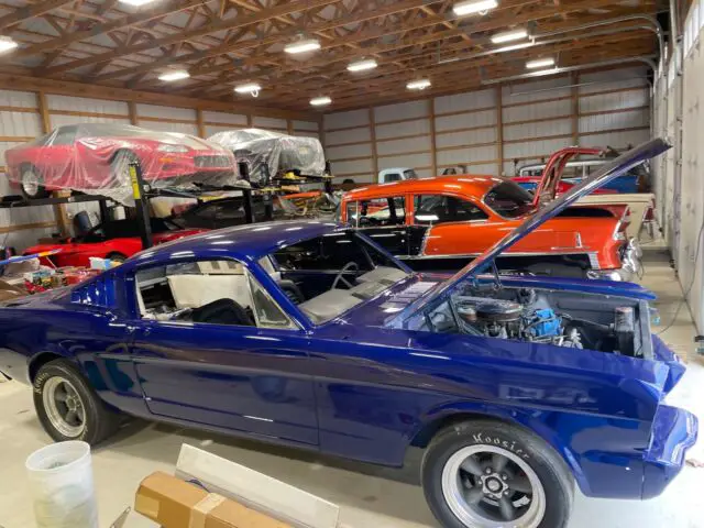 1965 ford mustang hatchback blue rwd manual fastback a code 5 speed