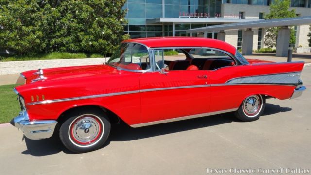 1957 chevrolet belair sport coupe 283 power pack classic - restored - video