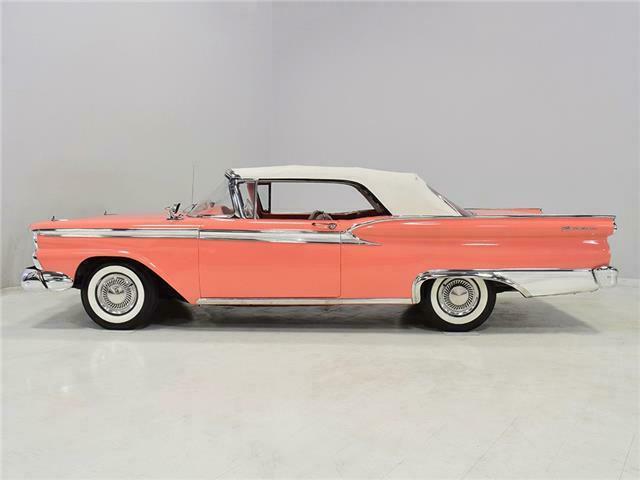 1959 ford galaxie sunliner 641 miles geranium red 332 cubic inch v8 3-speed au