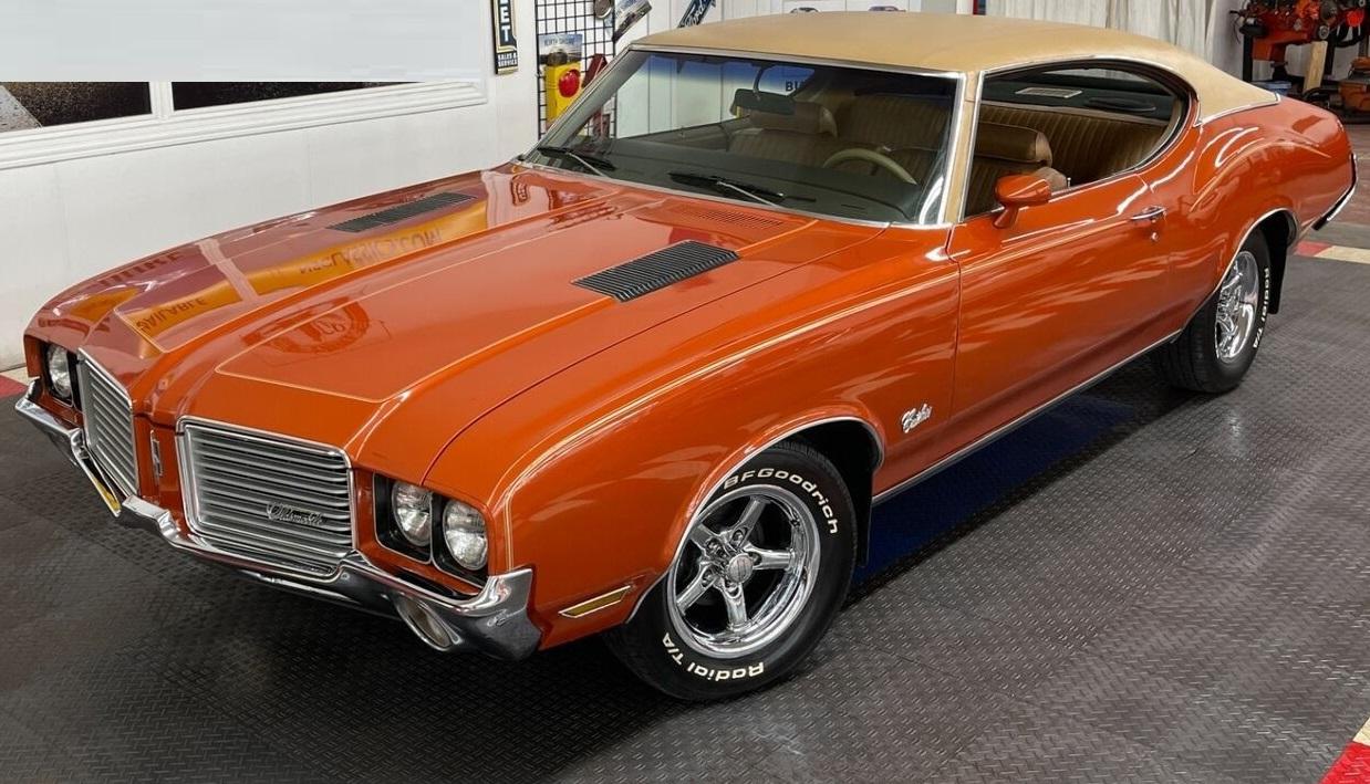 1972 oldsmobile cutlass great driving classic factory flame orange metallic paint
