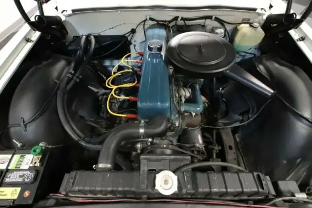 inline 6 cylinder auto classic vintage collector original factory white red chev