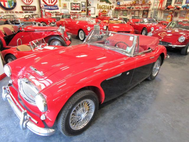 6 cyl 1964 austin healey 3000 convertible 6 cyl 4-speed w/ o' drive