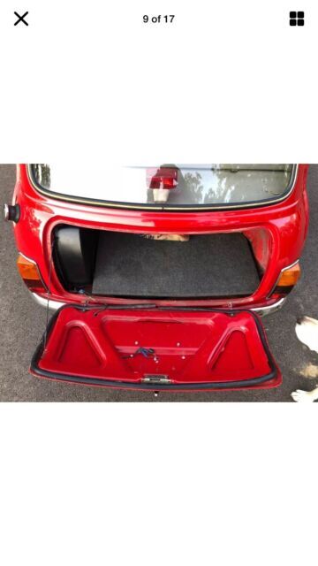 1977 mini mk 1 sedan red fwd manual