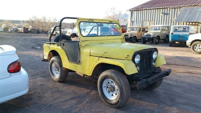 55' jeep cj5 convertible rollbar 289 v8 runs 4x4 barn find all metal clear title