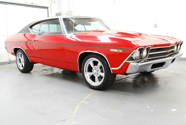 1969 chevrolet chevelle 305 automatic pwr str buckets console wheels 10 bolt