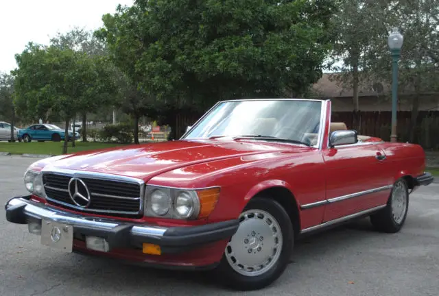 1987 mercedes benz sl560, 5.6l v8, aut trans, conv, two tops, clean, no reserve