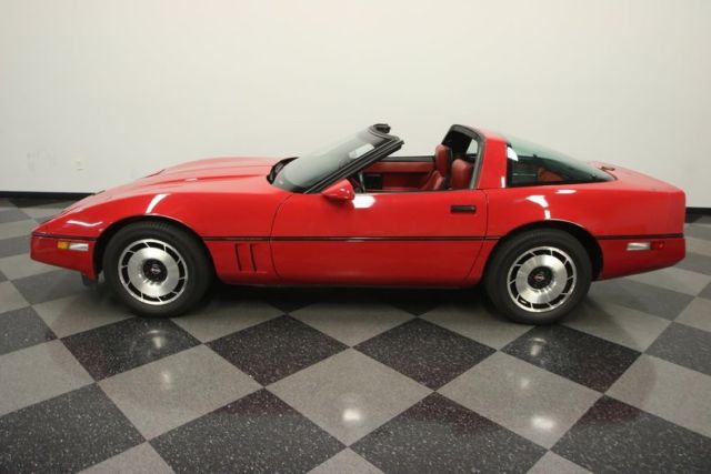 1984 chevrolet corvette 32211 miles bright red coupe 5.7 liter v8 4 speed autom