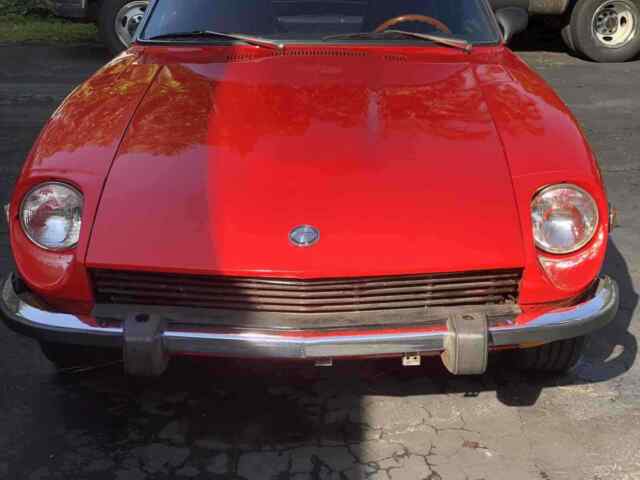 1974 datsun 260z sportscar red rwd manual black