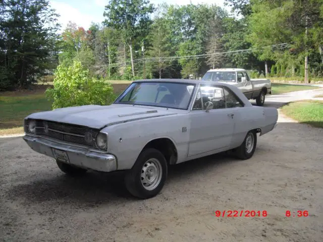 1968 dodge dart 270 2 door hardtop shell for restoration mopar body in white