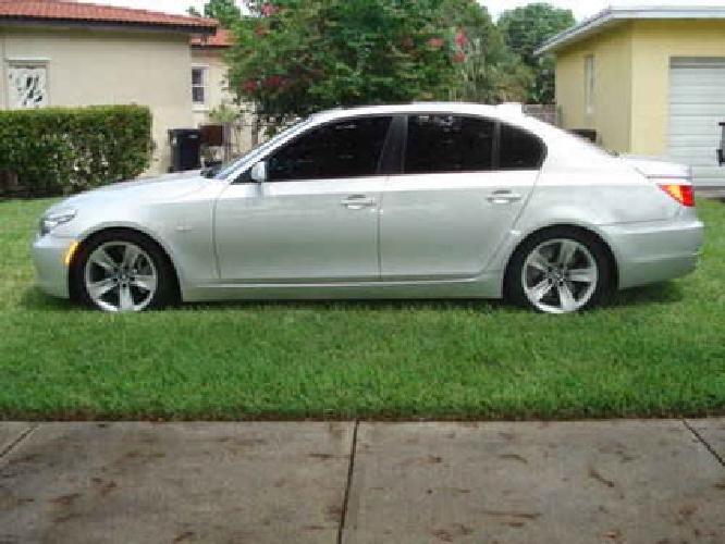 2008 bmw 528i sports pkg silver metallic-auto- 58k mi. in miami, fl