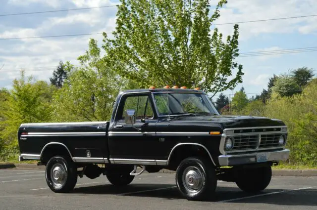 1973 ford f-250 ranger xlt factory highboy 4wd 360 v8 automatic 20,355 miles