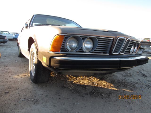 1984 bmw 633csi coupe original california rust free car in need of restoration